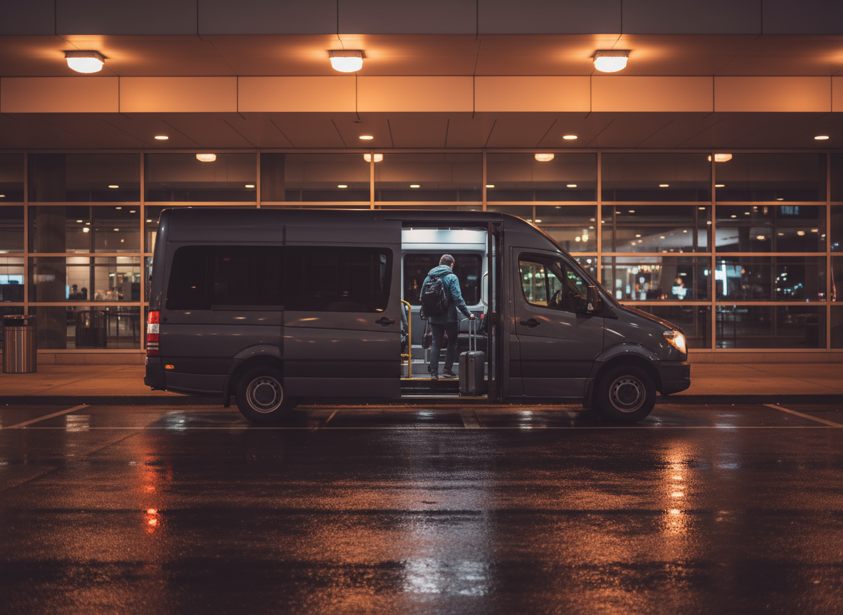 Traslado para hotel após atraso de voo