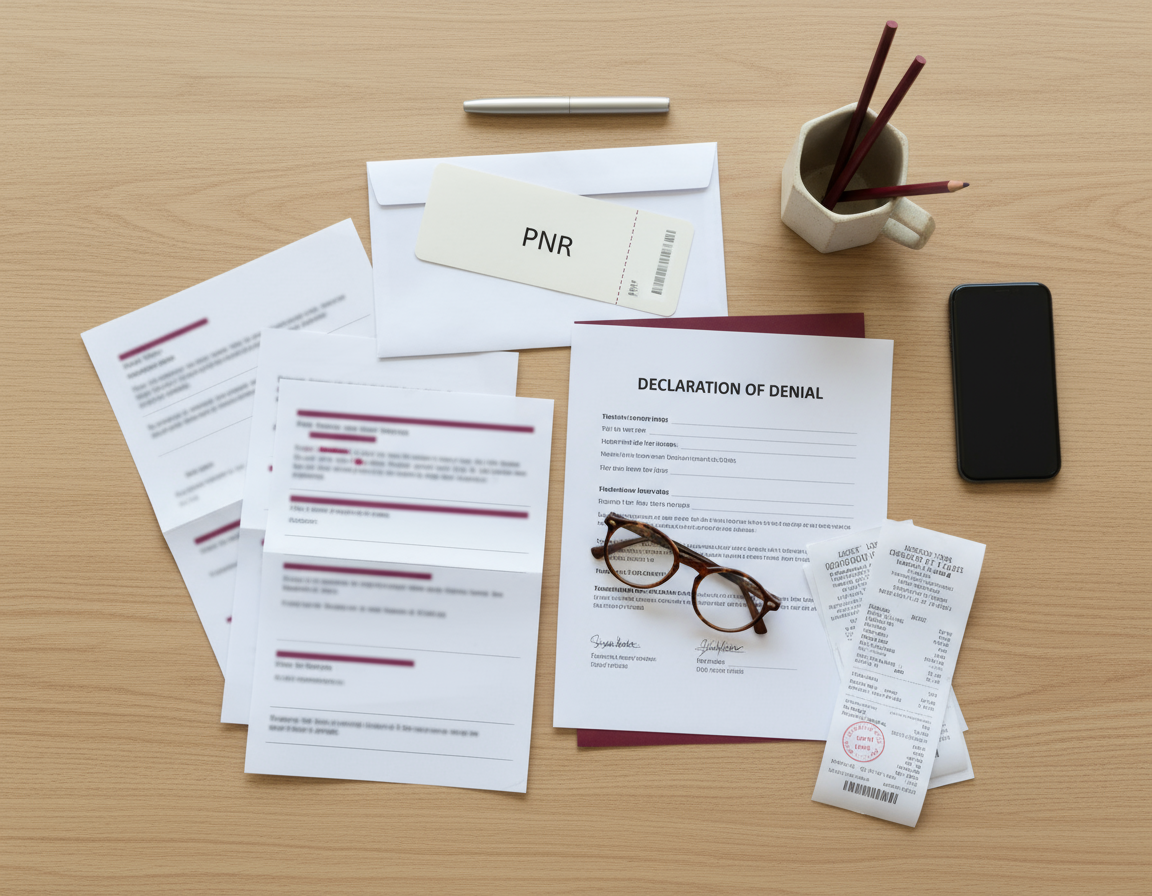 Checklist de documentos para provar negativa de embarque por overbooking