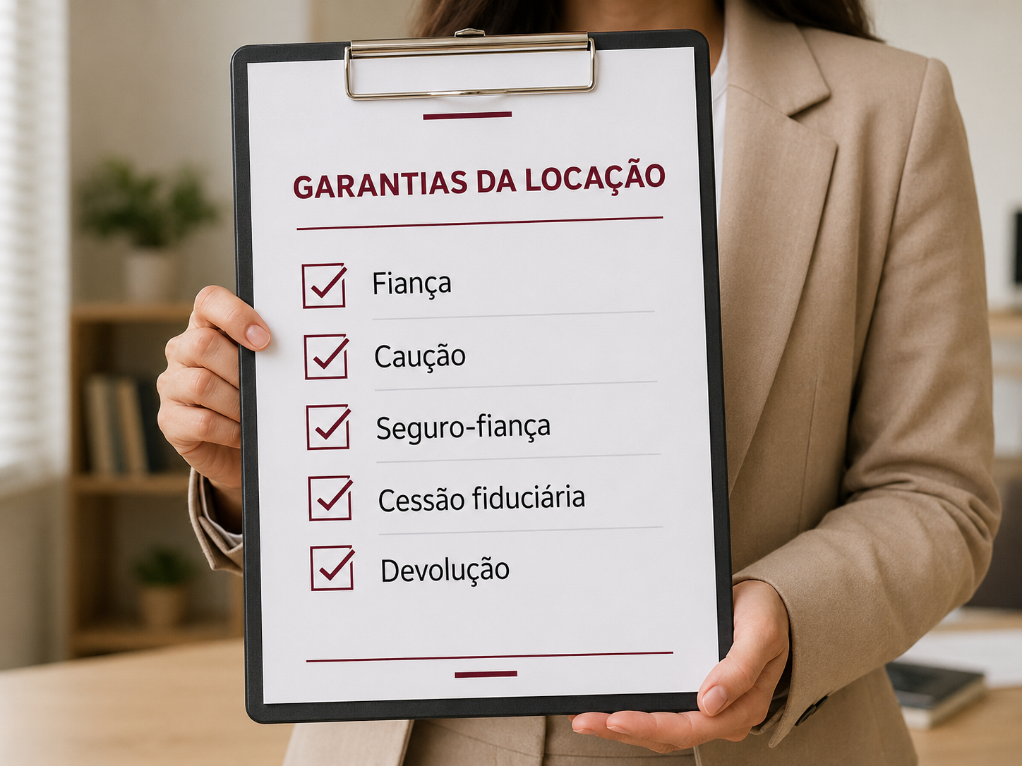 Análise das garantias de locação, fiança e caução