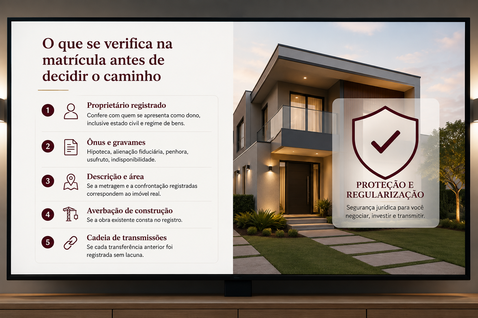 Imóvel regularizado com matrícula atualizada