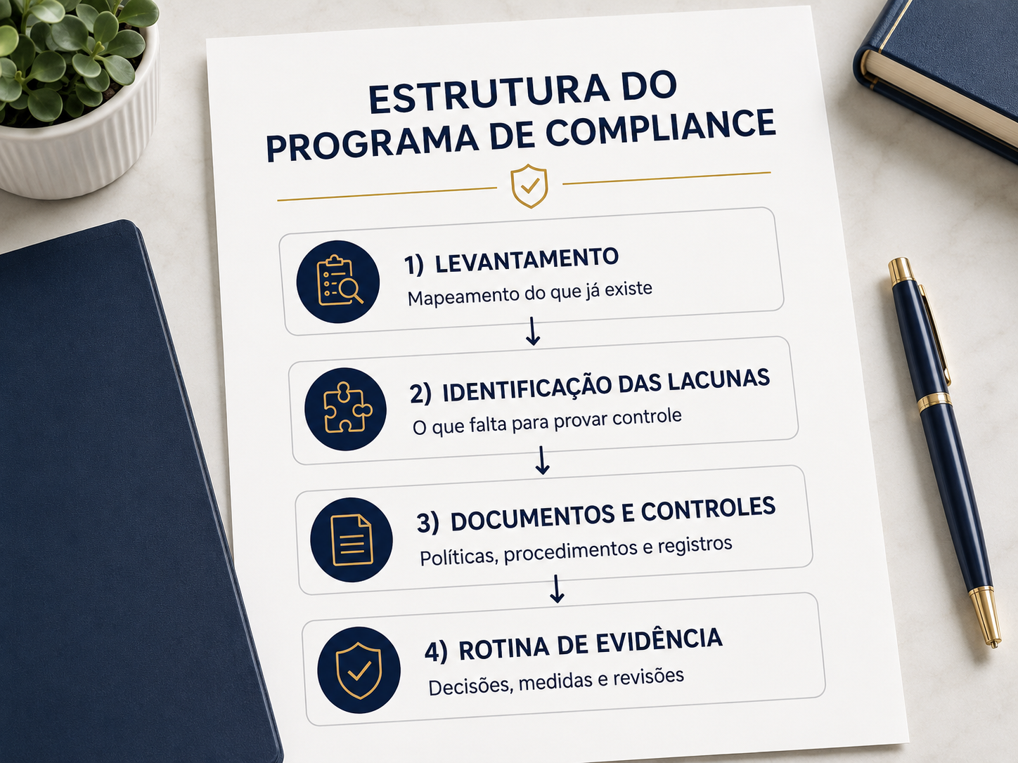 Estruturação das etapas de um programa de compliance digital